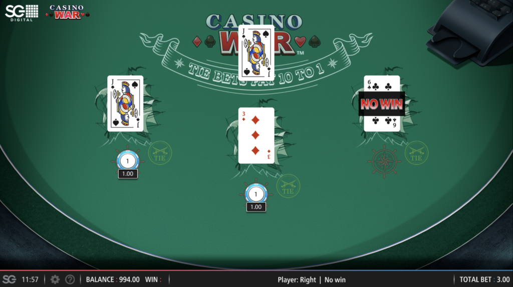 Casino War Game