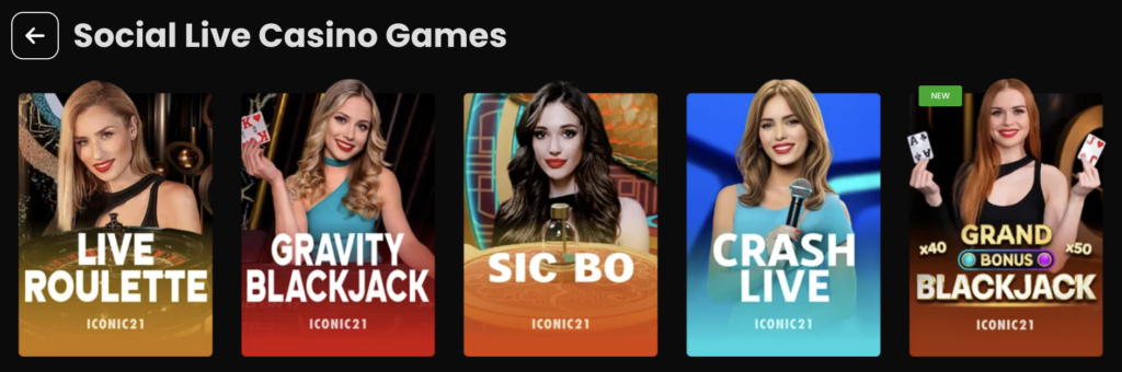 Live games Social Casinos