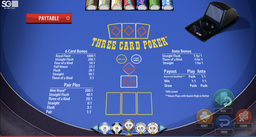 three card poker